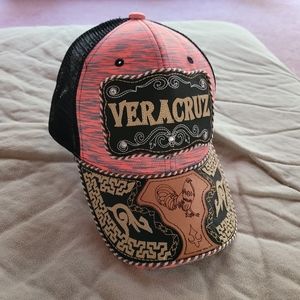 MICHOACAN Boot brim woven designed mesh embroidered trucker hat cap